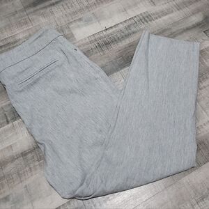 Hilary Radley Gray Pull On Pants Large Stretch Slim Career Trousers